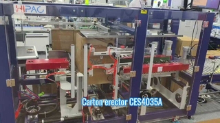 carton opening & bottom sealing machine